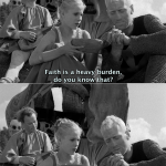 To believe (The Seventh Seal by Ingmar Bergman, 1957)