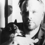 “Philip K. Dick with his cat” photo by Anne Dick, undated (retrieved from PhilipKDick.com). © Philip K. Dick Trust