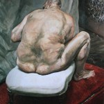 “Naked Man, Back View” by Lucian Freud, 1991-1992