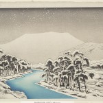 “Ibuki Mountain in Snow” by Hashiguchi Goyō, 1920