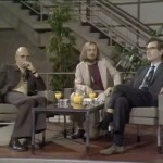 Still from the complete video recording of the Chomsky-Foucault debate that took place in 1971. @ 00:03:47