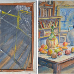 Pieces of discarded painting(s) by Francis Bacon, c. 1953-54