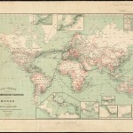 Earlier maps of worldwide telegraphic lines