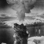 "A dense column of smoke rises more than 60,000 feet into the air over the Japanese port of Nagasaki, the result of an atomic bomb, the second ever used in warfare, dropped on the industrial center August 8, 1945, from a U.S. B-29 Superfortress." Document no 208-N-43888, retrieved from Archive.gov