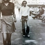 Another photo showing Woody Allen and Tamara Dobson as they face Bruce Laurance’s camera during a promotional photo assignment for Harper’s Bazaar, in New York, in 1971. Used with permission from Bruce Laurance.