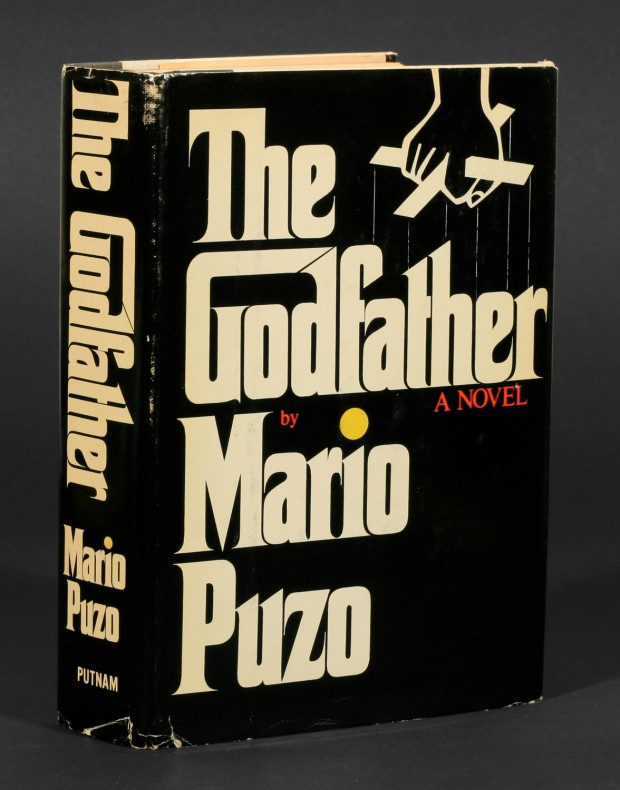 Book jacket for Mario Puzo's The Godfather designed by S. Neil Fujita
