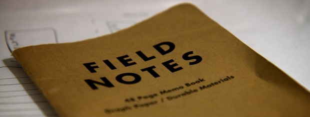 Field Notes by Graham Ballantyne, 2009