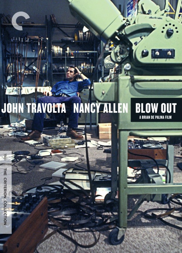 Box cover design for The Criterion Collection edition of Bran De Palma's Blow Out (1981)