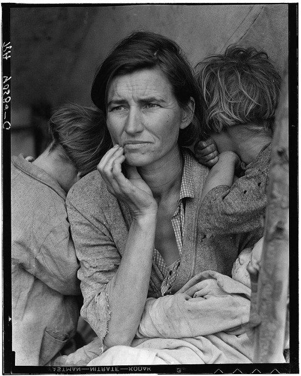 "Migrant Mother" by Dorothea Lange, 1936