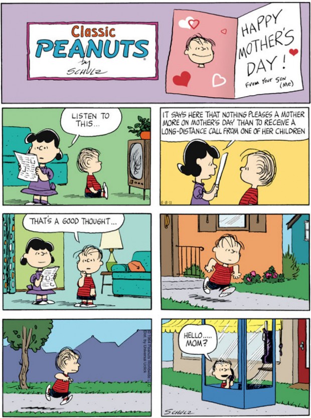"Happy Mother's Day" from Peanuts, by Charles M. Schultz