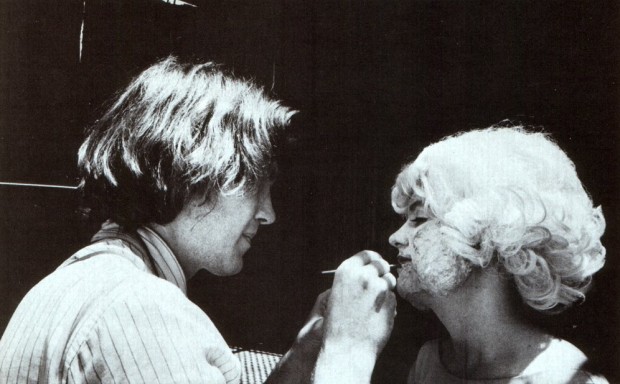 Photo of David Lynch and actress Laurel Near on the set of Eraserhead from a double issue of the magazine Cinefantastic, “Dune/Eraserhead”, vol. 14, no. 4-5, September 1984.