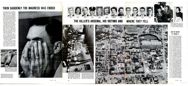 "The Texas Sniper", LIFE magazine vol. 61, no. 7, August 12, 1966, pp. 28a-28b-28c