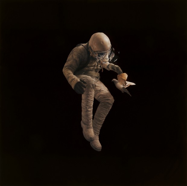 “Adrift” by Jeremy Geddes, oil on board, 29.5" x 29.5", 2011