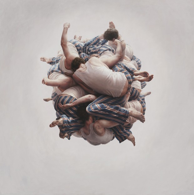 “Cluster” by Jeremy Geddes, oil on board, 44.5" x 44.5", 2011