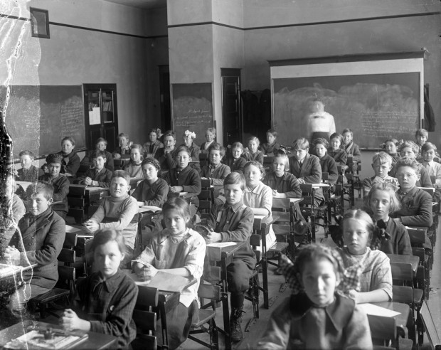 “School Classroom” by Benjamin A. Gifford, c. 1905