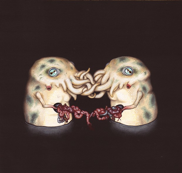 “Dowry” by Allison Sommers, gouache on illustration board, 7.5" x 7", 2010. © Allison Sommers 