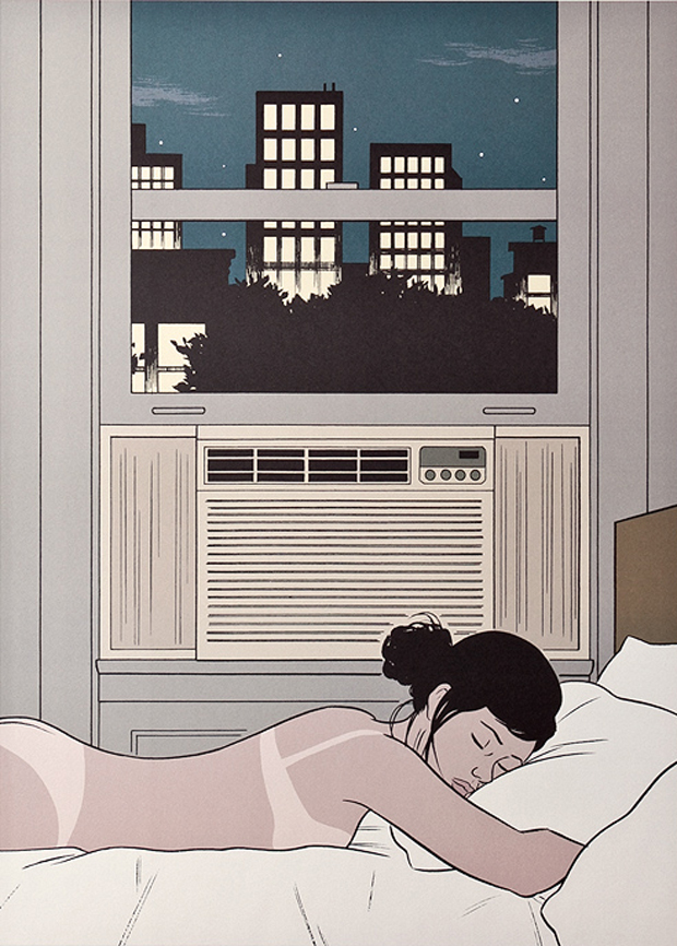  “AC” by Adrian Tomine, offset lithograph, 18" x 24", 2011