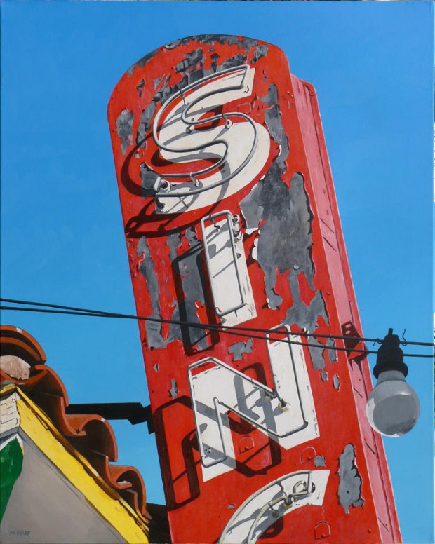 “SIN” by Michael Ward, acrylic on canvas, 24" x 30", 2010. © Michael Ward.