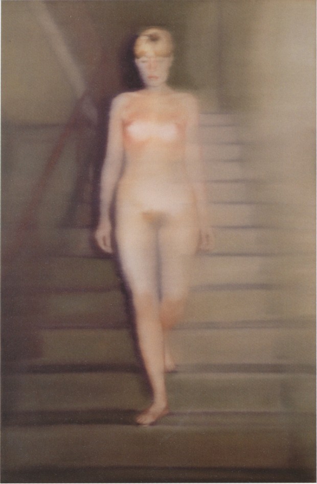 “Ema-Akt auf einer Treppe”, Ema (Nude on a Staircase) by Gerhard Richter, 1966, oil on canvas, 200 x 130 cm.