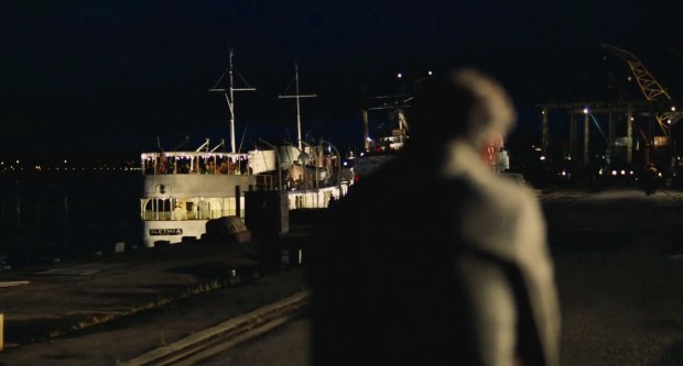 A still from the film The Master by Paul Thomas Anderson shows a ship named Alethia