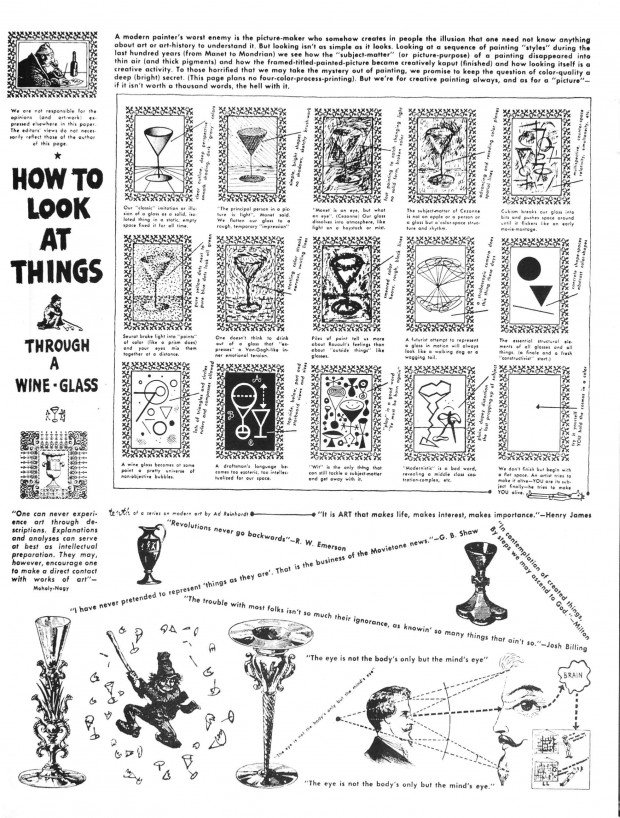 “How to Look at Things” by Ad Reinhardt, 1946
