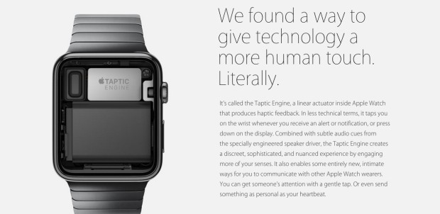 Apple’s promotional material for the Apple Watch. Retrieved from Apple.com, April 2015.