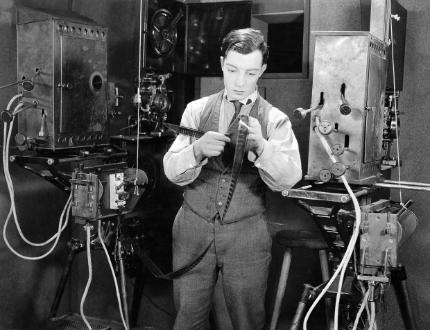 Production still for Sherlock Jr. directed by Buster Keaton, 1924. Image retrieved from Dr. Marco’s High Quality Movie Scans.