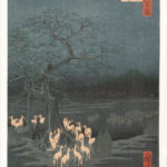 “New Year's Eve Foxfires at the Changing Tree, Ōji” Hiroshige, ca. 1857
